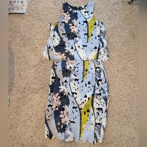 Bar III Women's Multicolor Floral Sleeveless Printed Embroidered Top & Skirt